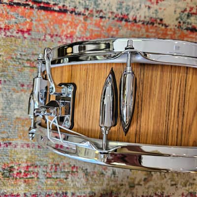 Sonor Vintage Series 14x5" 9-ply Beech Snare - Teak Finish image 7