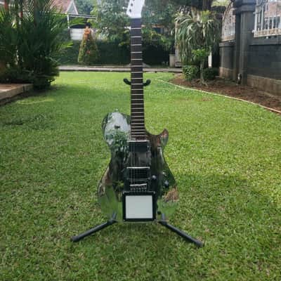 Handmade Custom Matt Bellamy Muse M1d1 Mirror Manson Guitar Replica preloaded W/ X Y Midi pad and Veyz Sustainer 3 mode sustainer features | Free Name Decal On Headstock | DHL Express Included | image 10