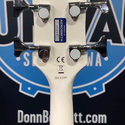 Eastwood Tom Hamilton's Aerosmith, Airline Map DLX  White "Dressing Room Bass" (#23) 2000s - White image 18