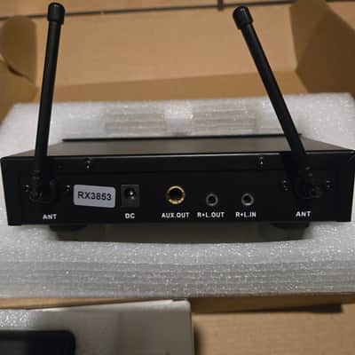 Fifine M-K038 wireless microphone system UHF Dual Channel 2018 - Black image 3