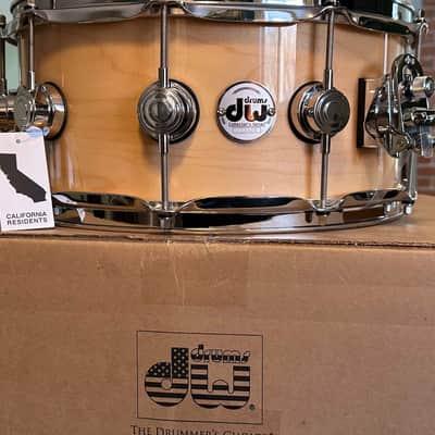 BRAND NEW DW Collectors Series Natural Lacquer 6.5x14 Snare image 1