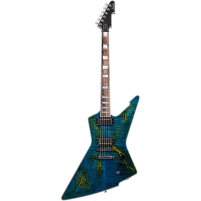 Schecter E-1 Electro Resin Transparent Blue image 2
