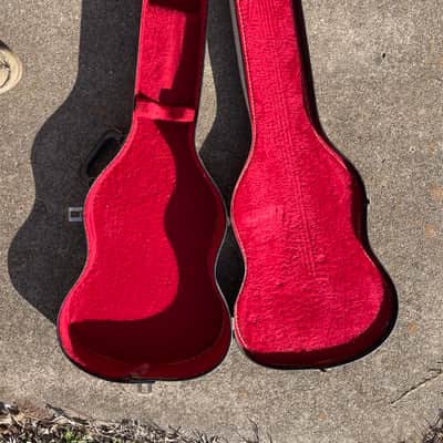 Vintage RARE 1960's Gibson SG Soft Shell Guitar Case Black w/ Red liner Epiphone image 7