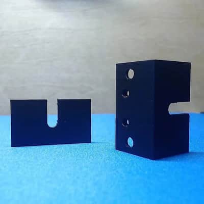 2-pack DIY 1U Eurorack -> 19" Rack Ears image 1