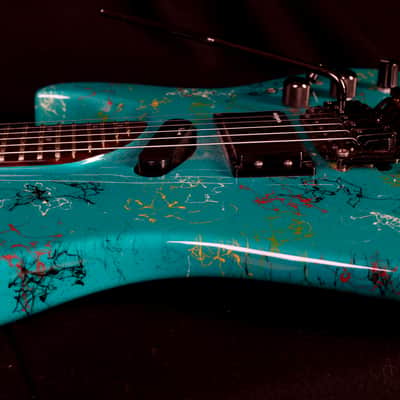Washburn EC29 1989 - Turquoise image 8