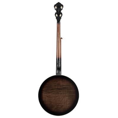 Ortega OBJ850-MA Falcon Series Solid Flamed Maple Resonator Hard Maple Neck 5-String Banjo w/Gold Hardware & Gig Bag image 4