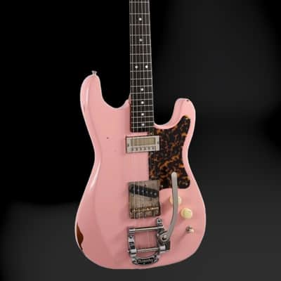 Kithara Guitars Harland Baritone - Shell Pink Relic. NEW, (Authorized Dealer) image 2