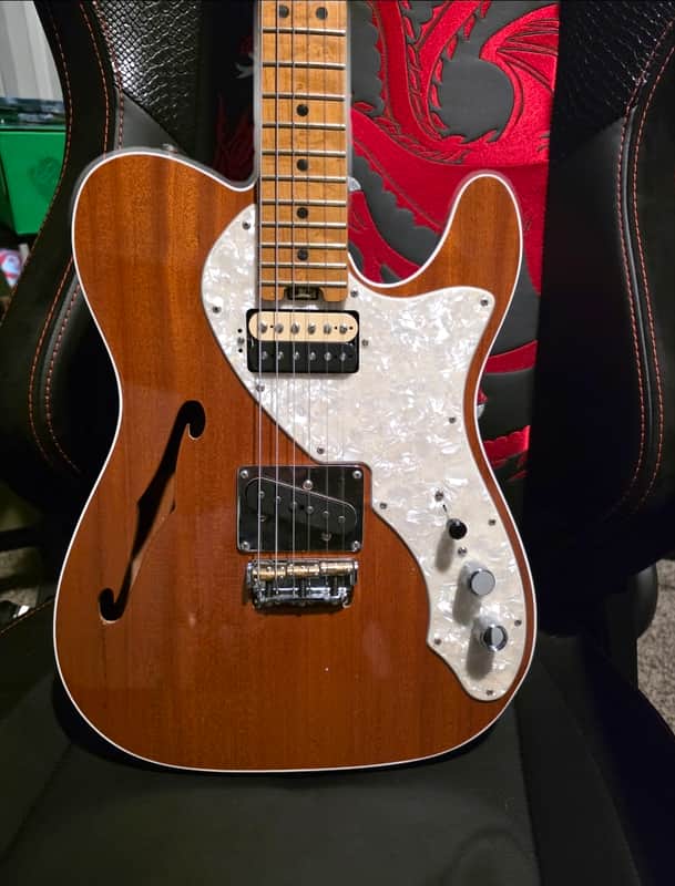Fender FSR Limited Edition Exotic Collection American Elite Mahogany Telecaster Thinline with Maple Fretboard 2016 - 2019 - Gloss Natural
