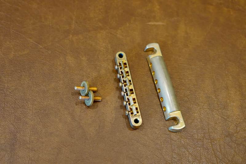 Faber Bridge and Tailpiece Aged Gold image 1