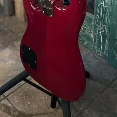 Squier Paranormal Strat-o-Sonic SS Electric Guitar in Transparent Crimson Red image 16
