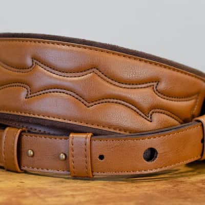 Taylor Vegan Leather Guitar Strap - Tan 2.75" (4202-27) image 2