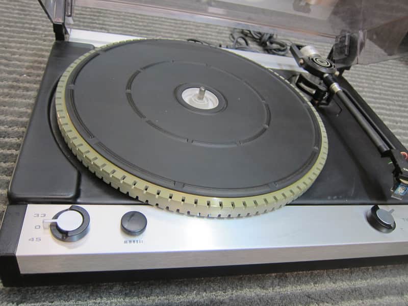 Thorens TD-110 Turntable with Ortofon M15 E Super Cartridge Excellent Sound, Working, Manaul Operation,Strobe Light 1970s - Black/Silver image 1