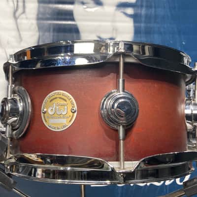 Terry Bozzio's DW - 5.5x10" Collector's Maple Snare Drum 1998 Mahogany Satin Oil image 20