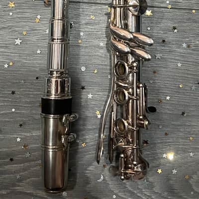 Selmer Depose Metal Silver Bb 1930 - Silver Clarinet image 15