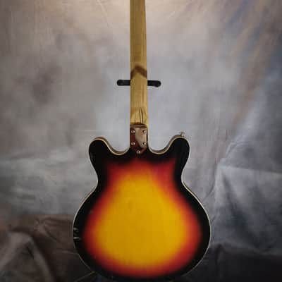 Kawai Vintage Made in Japan Semi Hollow Body Archtop Electric Guitar 1960s Sun Burst image 4