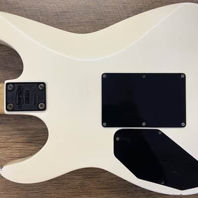 1980s Kramer 100 Series 610 Gloss White Finish Electric Guitar with Aftermarket Neck image 16