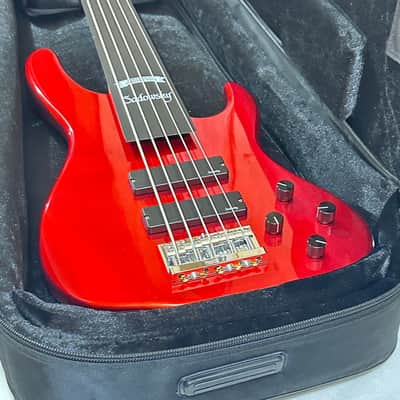 Sadowsky MetroExpress 24-Fret Modern Morado Board 5-String Electric Bass Guitar - Candy Apple Red image 12