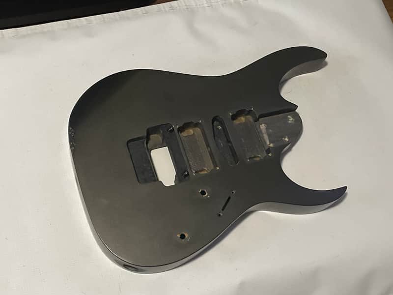 2006 Indonesian Ibanez RG5EX1 Grey Pewter Basswood Guitar Body Floyd Ready image 1