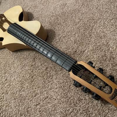 RARE TogaMan GuitarViol bowed guitar thinline acoustic with hard case Baggs pickup incredibow rosin image 4