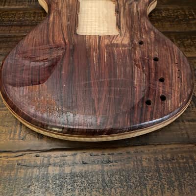 Scarlet Fire Guitars Rosebud Prototype Jerry Garcia Doug Irwin Alembic Tiger Style guitar body project Grateful Dead Cocobolo image 14