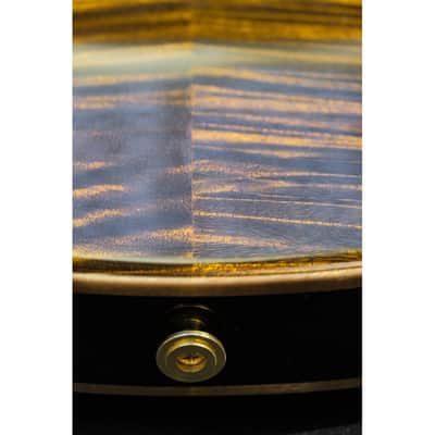2001 PRS Private Stock Hollow Body II TI reverse LH lefthanded yellow tiger image 21