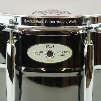 Used Pearl Sensitone Elite 14 x 6.5" Black Nickel Snare image 2