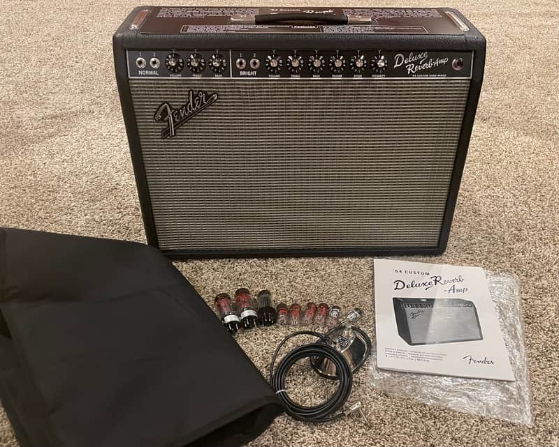 Fender '64 Custom Deluxe Reverb w/ Full Set Extra Tubes image 1