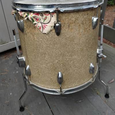 Lyra 16" Floor Tom 60's - 70's - Champagne Sparkle image 2
