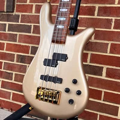Spector USA DW-4 Doug Wimbish Signature Model, True Champagne, Solid Maple Wings, Pau Ferro Fretboard, Custom EMG P/J Pickups, Spector HAZ 9v, Custom DW "C" Shaped Neck, Hardshell Case image 4