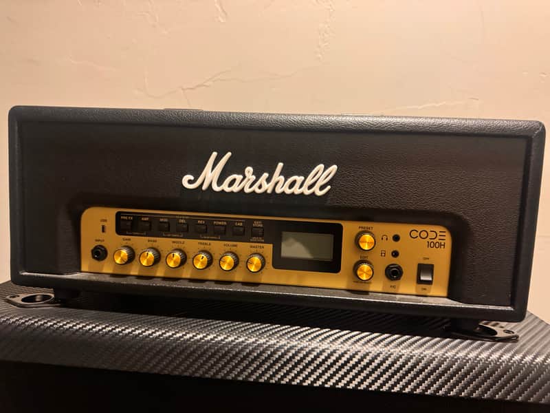 Marshall Code CODE100H 100-Watt Digital Modeling Guitar Amp Head 2016 - 2021 - Black image 1