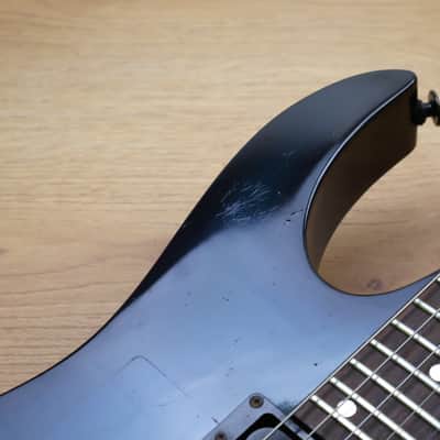 1992 Ibanez Japan RG570FM Superstrat (Transparent Blue) image 6