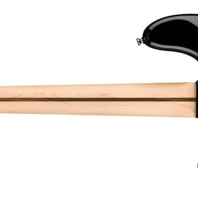 Fender Squier Sonic Precision Bass Guitar, Beginner Guitar, Includes 30 Days of Free Lessons, Laurel Fingerboard and Step Up Pickups, Chrome Hardware, and Polyurethane Finish, Black image 2