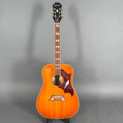 Epiphone Dove Pro Acoustikgitarre Tonabnehmer Vintage Burst - Vintage Burst image 2