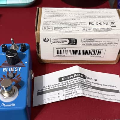 Amuzik Bluesy Overdrive- Blue CIB image 8