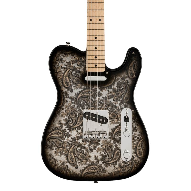 Fender MIJ Limited Edition Black Paisley Telecaster | Reverb