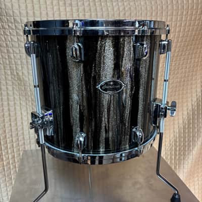 Tama Starclassic Walnut Birch 14” x 12” Floor Tom Black Clouds & Silver Lining image 6