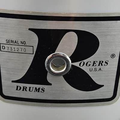 Rogers "Big R" Badge Concert Tom 13" 1970s - Silver image 2