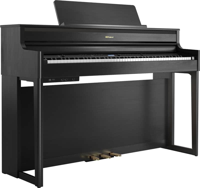 Roland HP704-CH-WS Digital Piano - Charcoal with stand image 1