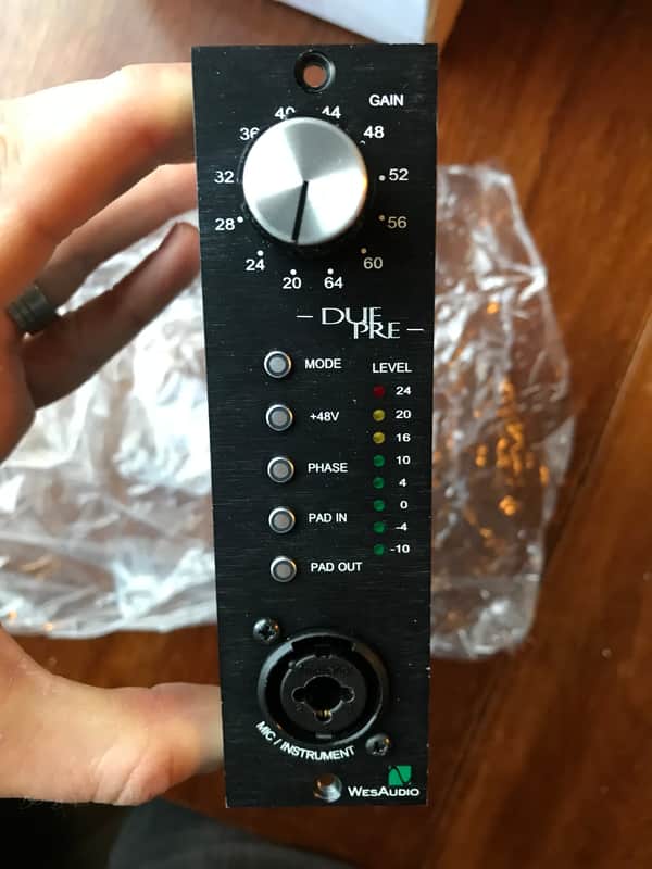 WesAudio Due-Pre 500 Series Preamp Rare Mic Instrument Pre DuePre image 1