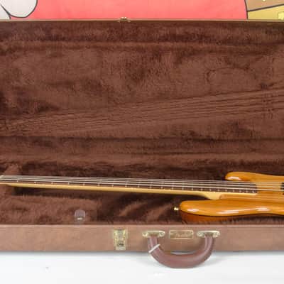 Used 2002 Fender Victor Bailey Jazz Bass, Rosewood Fingerboard, Natural Koa top, Hardcase image 2