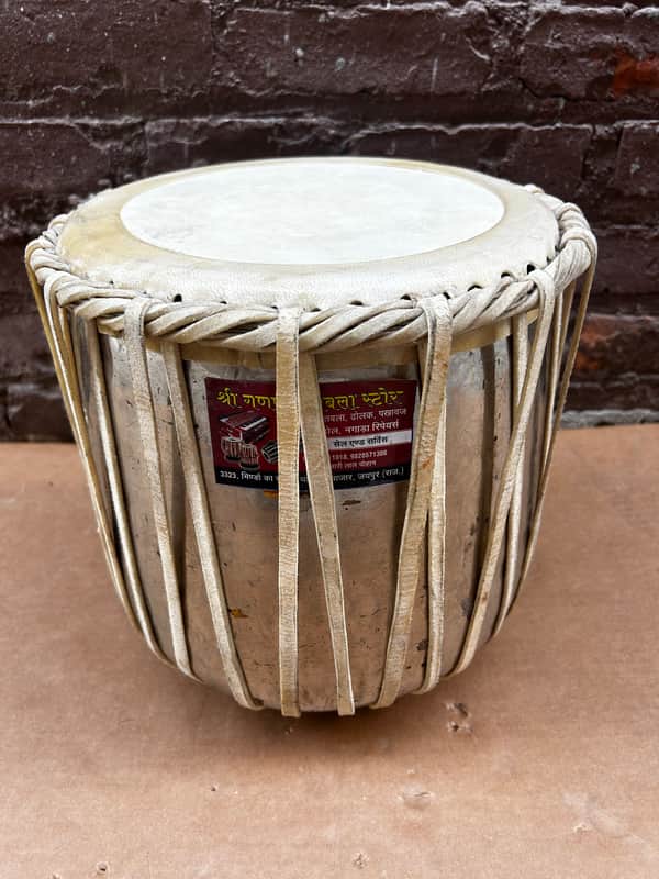Handmade Indian Tabla Drum (Dayan) – Metal Shell image 1