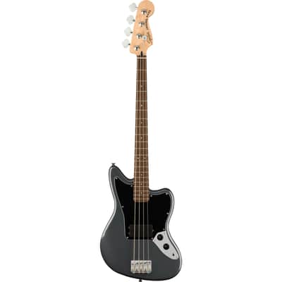 Squier Affinity Series Jaguar Bass H LRL Charcoal Frost Metallic - 4-String Electric Bass Bild 1