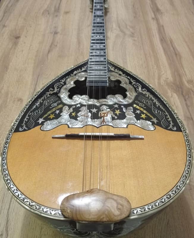 Greek Bouzouki &hardcase & pickup &300 backing track with pdf scores 8 string image 1