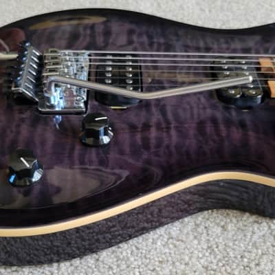 EVH Wolfgang Special QM Electric Guitar, Charcoal Burst, EVH Gig Bag image 3