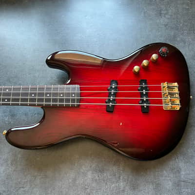 Tokai Custom Edition Jazz Bass Made in Japan 1991 - Transparent Red image 2