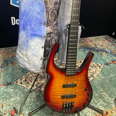 Tom Hamilton's Aerosmith, Parker - FB4 Fly Bass, Sunburst PLUS Stage Worn Leather Vest! (TH2 #29) image 7
