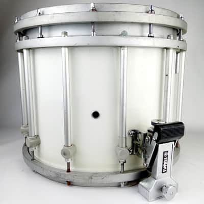Yamaha 12x14" 9400 SFZ Marching Snare Drum Gloss White Japan Die-Cast Rims/Hoops image 4