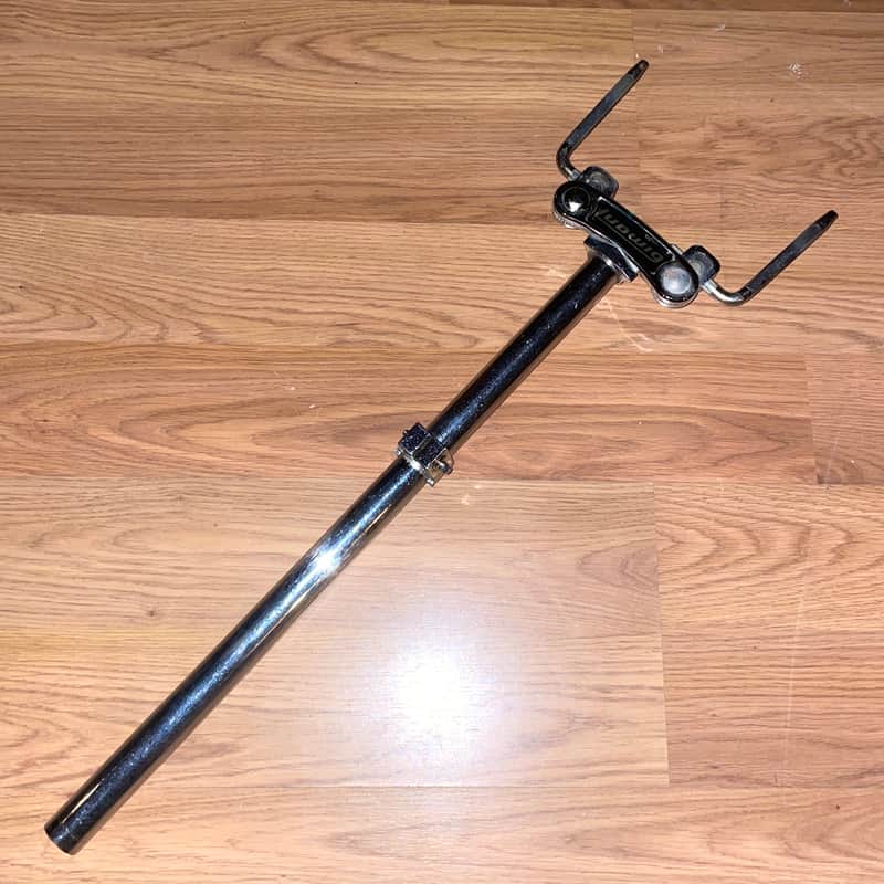 Vintage Ludwig Double Tom Drum Holder Mount - Long - Late 60's / 70's / 80's Era image 1