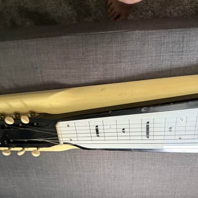Vintage 1960s Harmony H7 Roy Smeck Console Lap steel with Original Case and Legs image 6
