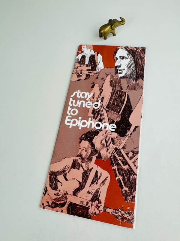 Epiphone “Stay Tuned” Foldout Catalog 1972 image 1